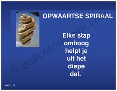 Gedichtkaart   YML 2117: Opwaartse Spiraal