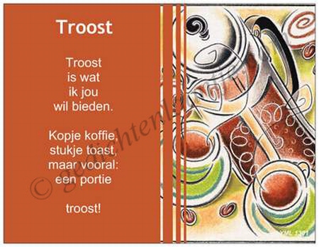 Gedichtkaart  YML 1301: Troost