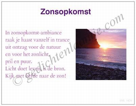 Gedichtkaart YML 1409: Zonsopkomst