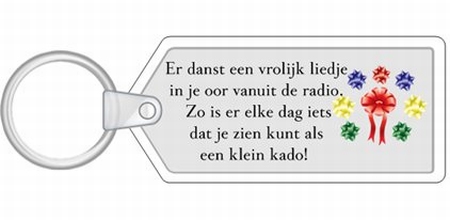 Sleutelhanger YML 1750: Cadeautje van de dag