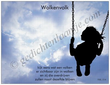 Gedichtkaart YML 514: Wolkenvolk