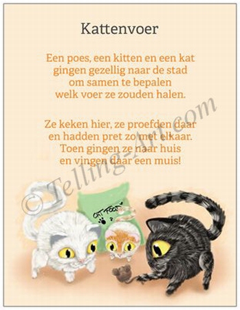 Ansichttkaart Y/D 001: Kattenvoer