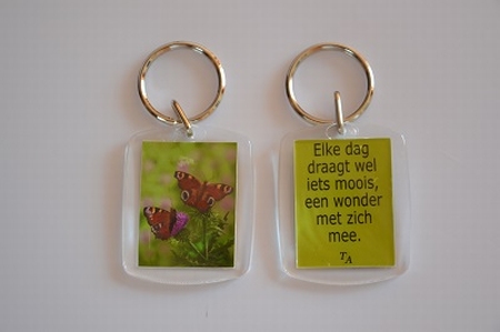 Sleutelhanger Y/D 009: Een wonder - Vlinders