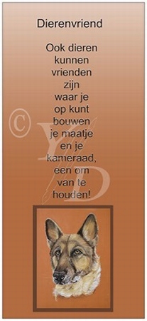 Boekenleggerkaart Y/D 002: Dierenvriend - Hond