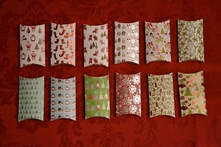 Cadeaudoosje Mini, met kerstprint